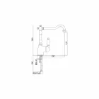 Mosazný mixér klasického designu pro kuchyňské umyvadlo vyrobený v Itálii - Carmel Viadurini