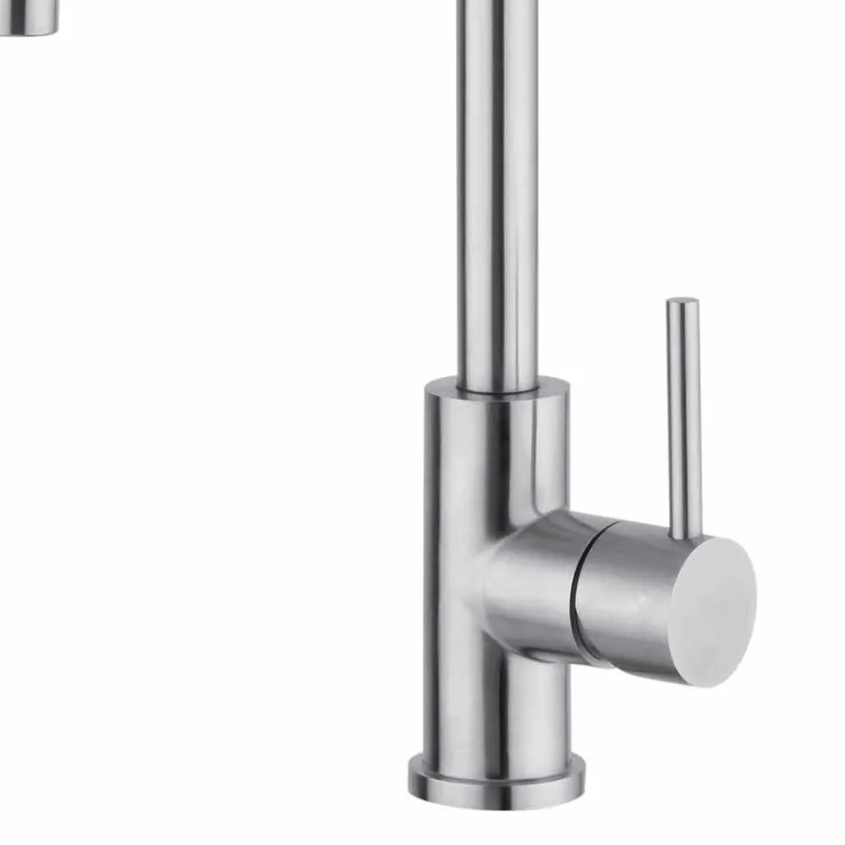 Nastavitelná nerezová kuchyňská dřezová baterie vyrobená v Itálii - Lilio Viadurini