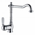 Klasická mosazná kuchyňská dřezová baterie vyrobená v Itálii - Adonis