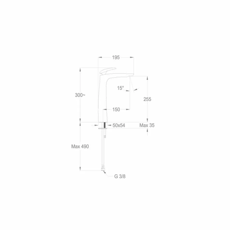 Mosazná umyvadlová baterie vyrobená v Itálii - Filipo Viadurini