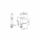 Designová umyvadlová baterie bez odtoku Made in Italy - Bibo Viadurini