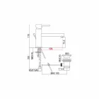 Umyvadlová baterie z chromované mosazi s odtokem vyrobené v Itálii - Ermia Viadurini