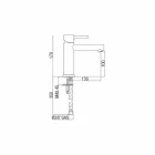 Mosazná umyvadlová baterie Chrome Finish Made in Italy - Ermia Viadurini