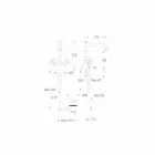 Jednootvorová umyvadlová baterie z chromované mosazi Vyrobeno v Itálii - Binsu Viadurini