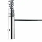 Nastavitelná umyvadlová baterie s mosaznou pružinou vyrobená v Itálii - kardio Viadurini