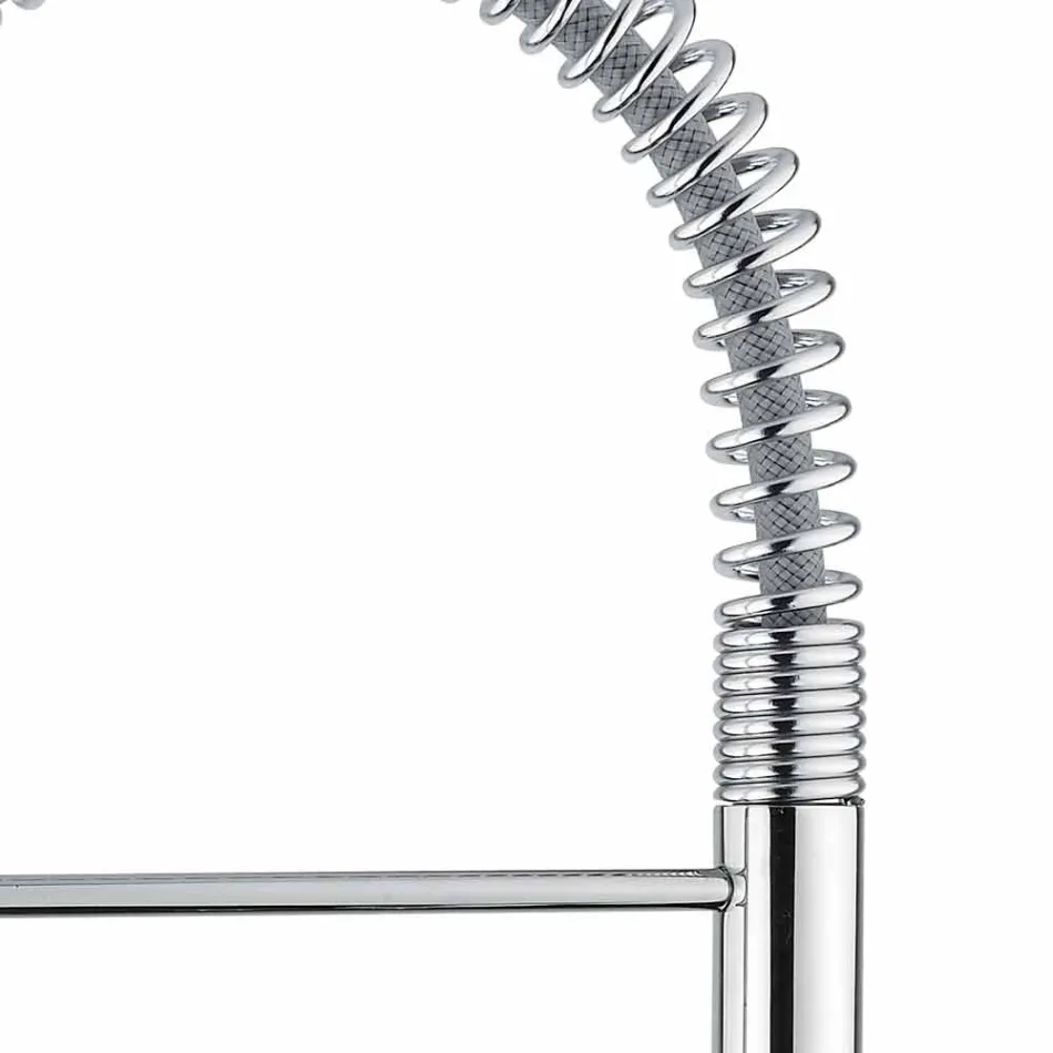 Nastavitelná umyvadlová baterie s mosaznou pružinou vyrobená v Itálii - kardio Viadurini