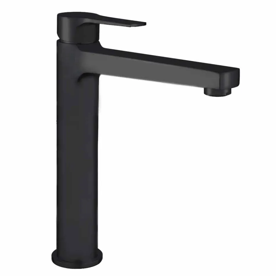 Mosazná prodloužená umyvadlová baterie bez odtoku vyrobená v Itálii - Sindra Viadurini