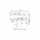 Moderní designová vanová baterie v mosazi vyrobená v Itálii - Sika Viadurini