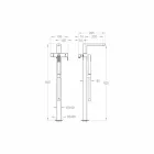 Moderní podlahová vanová baterie vyrobená v Itálii - Pirio Viadurini
