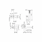 Vyrobeno v Itálii Designová vestavěná vanová baterie - Bibo Viadurini