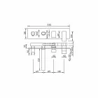 Vestavěná vanová baterie s přepínáním Made in Italy - Panela Viadurini