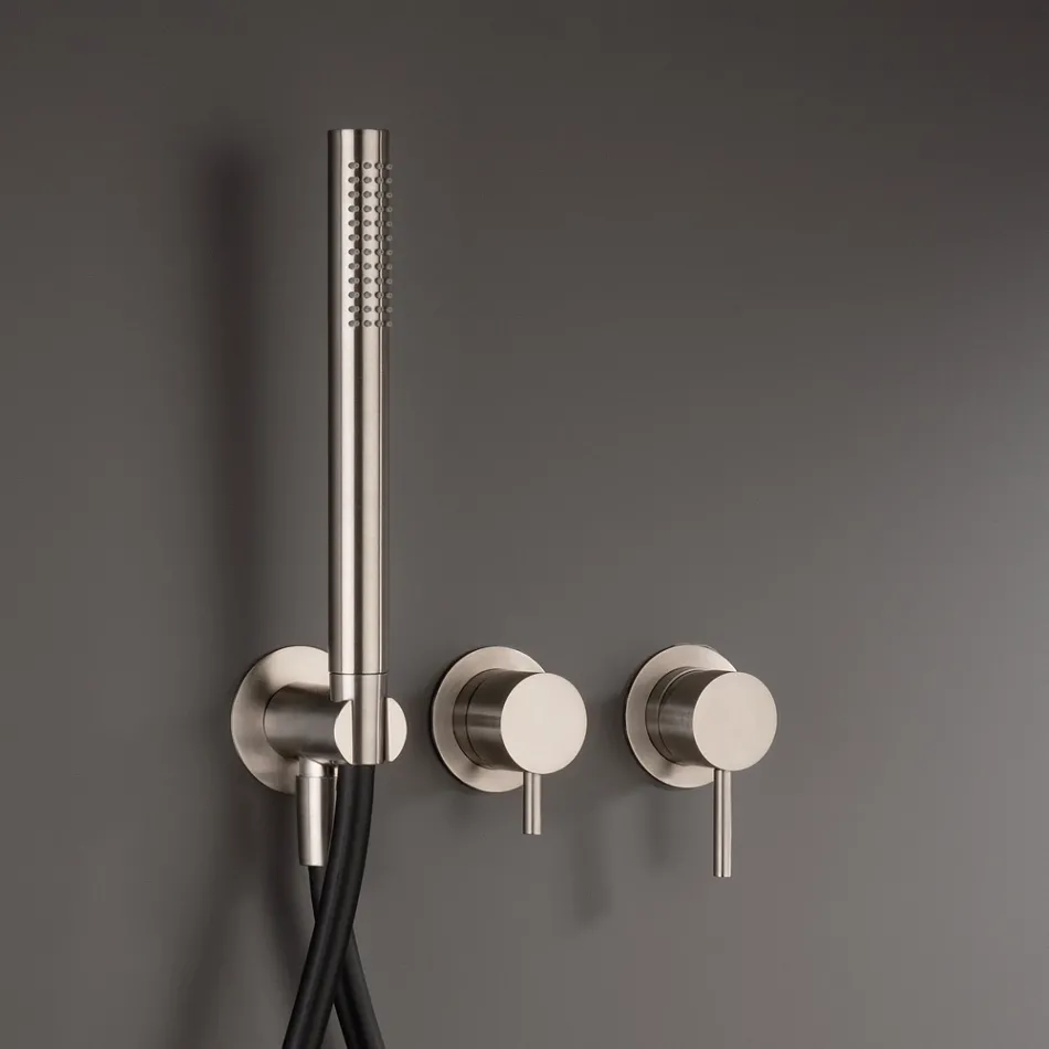 Vestavěná vanová baterie se 3 vývody z AISI 316L oceli - Artigli Viadurini