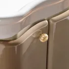 Skříňka se dvěma dvířky a lesklým lakovaným košem Made in Italy - Candy Viadurini