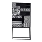 Etnická mozaiková skříň 4 dvířka 6 zásuvek z mangového dřeva - Vanitoso Viadurini