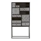 Etnická mozaiková skříň 4 dvířka 6 zásuvek z mangového dřeva - Vanitoso Viadurini