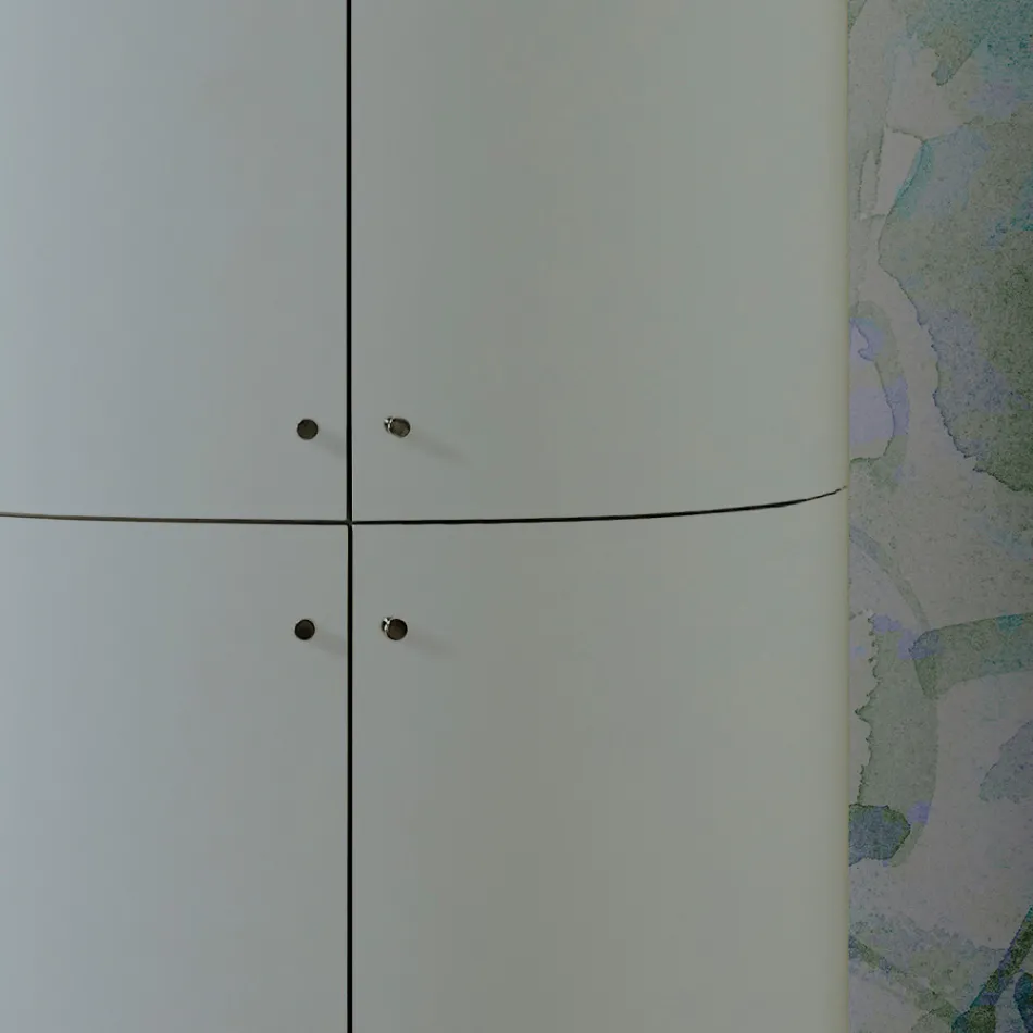 Koupelnová skříňka se čtyřmi dvířky, které se zavírají 3 police Made in Italy - Candy Viadurini