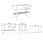 Volně stojící koupelnová skříňka včetně modré designové zásuvky - Benoit Viadurini