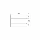 Koupelnová skříňka s umyvadlem v lakovaném dřevě 120x85x46cm Jantar, vyrobený v Itálii Viadurini