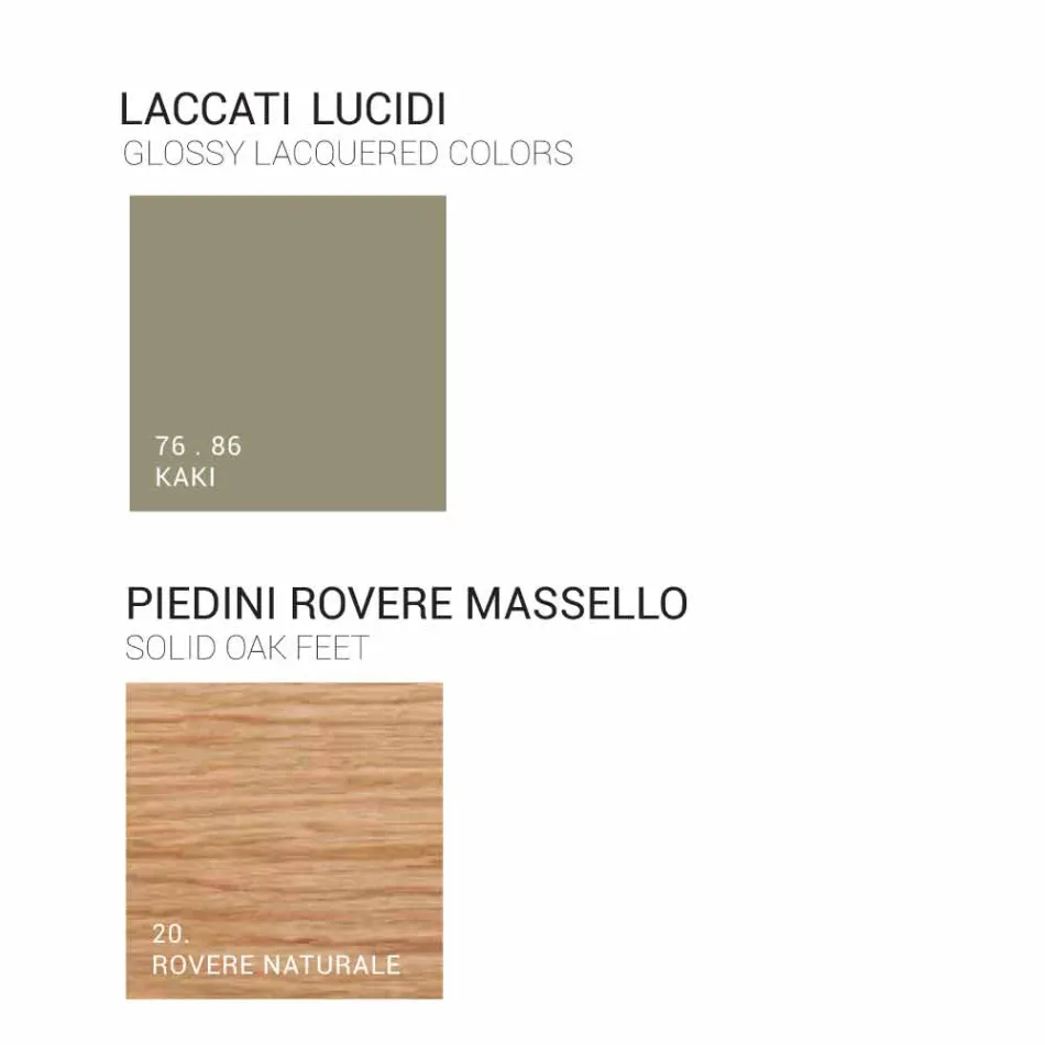 Koupelnová skříňka s umyvadlem v lakovaném dřevě 120x85x46cm Jantar, vyrobený v Itálii Viadurini