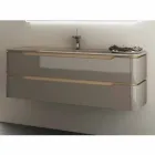 Koupelnová skříňka s integrovaným dřevěným dřezem Arya vyrobená v Itálii Viadurini