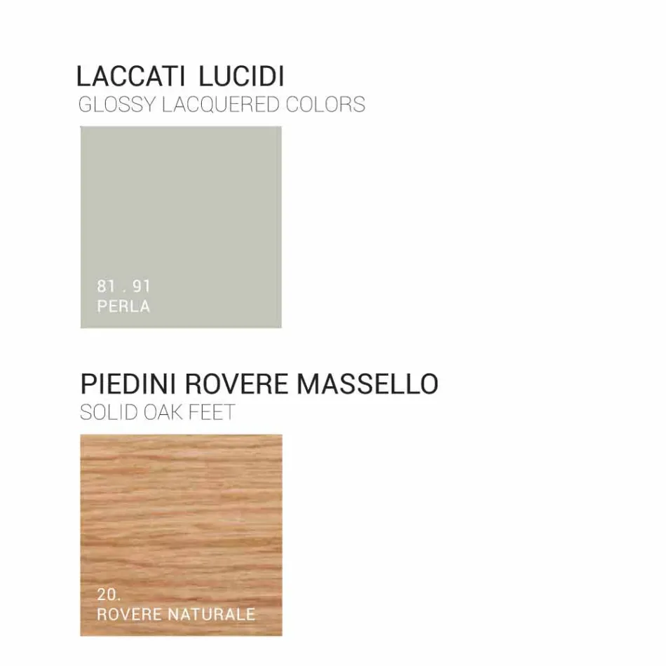 Koupelnová skříňka s integrovaným moderním dřezem Jantarová, pryskyřičná a lakovaná dřevo Viadurini