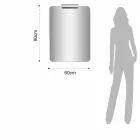 Moderní závěsná koupelnová skříňka s umyvadlovou policí a designovým zrcadlem - Michele Viadurini