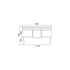 Jednobarevná koupelnová skříňka s bílým keramickým umyvadlem - Candy Viadurini