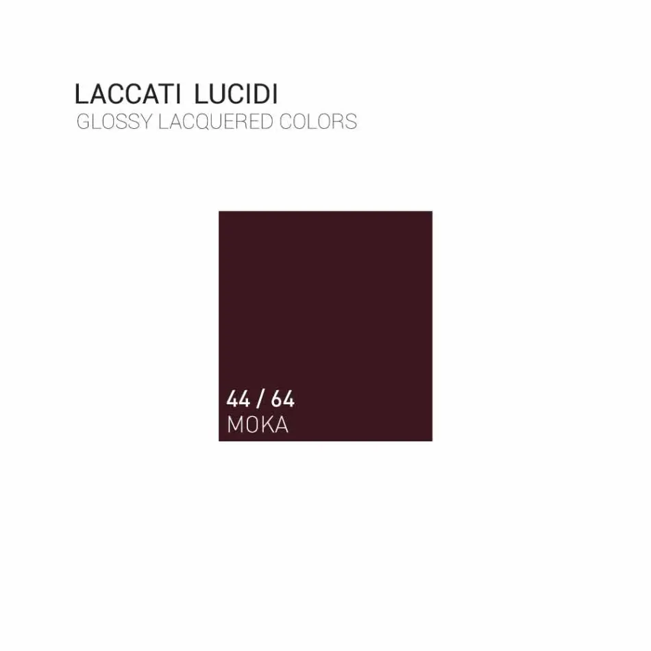 Závěsná koupelnová skříňka 3 zásuvky + 2 dřevěné dveře Šťastné, integrované umyvadlo Viadurini