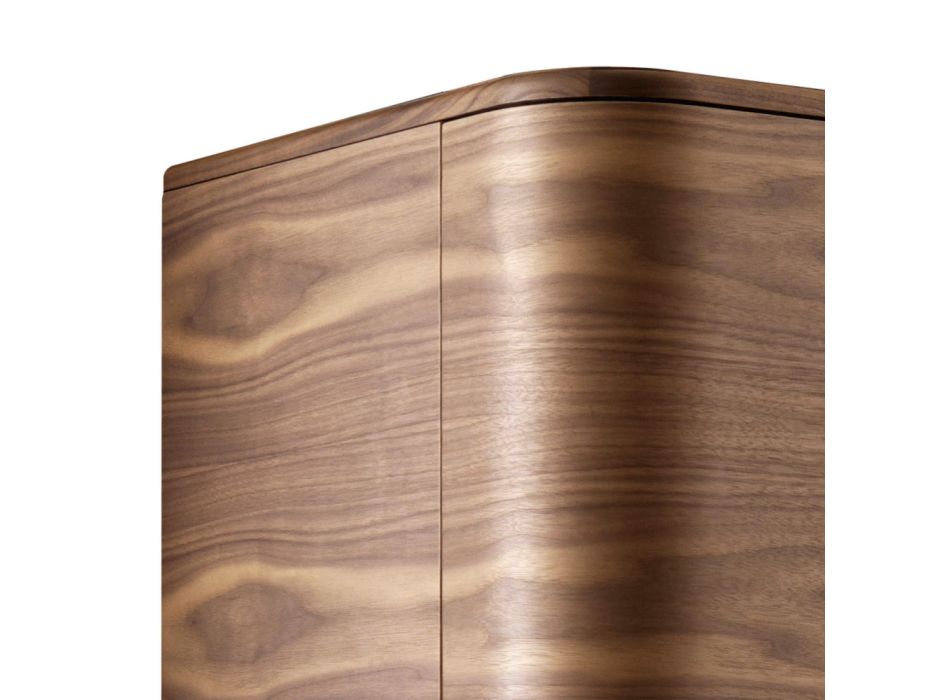 Návrhová skříňka z masivního dřeva York 2A Grilli vyrobená v Itálii Viadurini