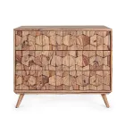 Dřevěná komoda Sheesham Design se 3 zásuvkami Homemotion - Fregene Viadurini