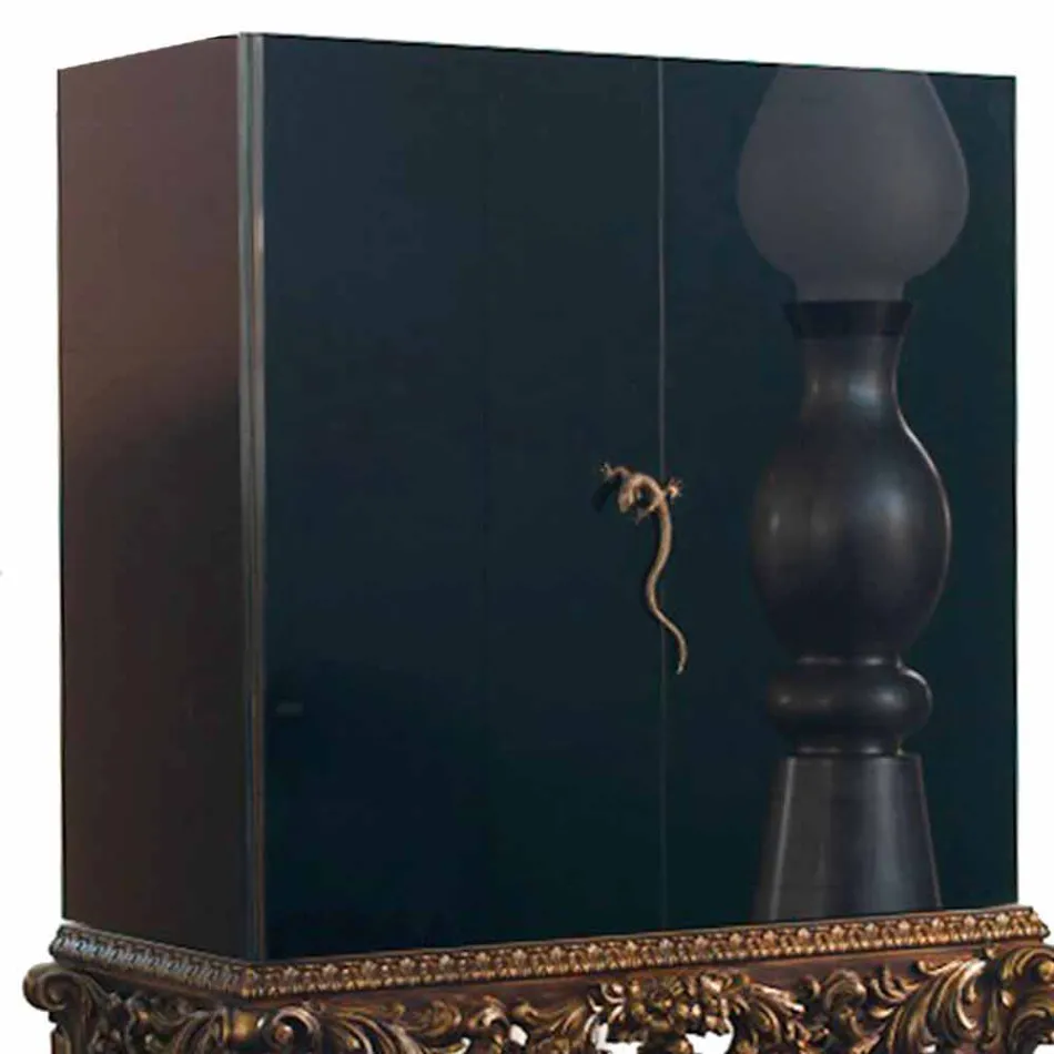 Mobile na bázi luxusním designu vyřezávané ze dřeva, made in Italy, Same Viadurini