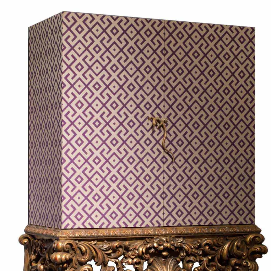 Mobile na bázi luxusním designu vyřezávané ze dřeva, made in Italy, Same Viadurini