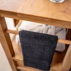 Samostatně stojící koupelnová skříňka z teaku se dvěma zásuvkami - keře Viadurini