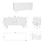 Ručně vyráběná koupelnová skříňka z masivního teaku a mahagonu - Heliconia Viadurini