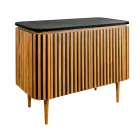 Ručně vyráběná koupelnová skříňka z masivního teaku a mahagonu - Heliconia Viadurini