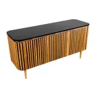 Ručně vyráběná koupelnová skříňka z masivního teaku a mahagonu - Heliconia Viadurini