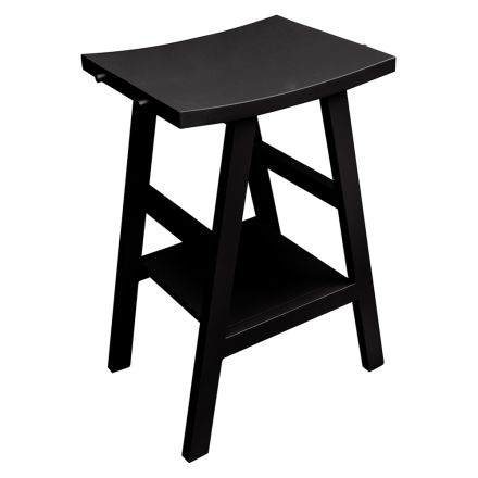 Moderní koupelnová skříňka v teakovém provedení s černou poloprohnutou deskou - Raomi Viadurini