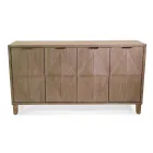 Vnitřní skříň se 4 dveřmi s dýhou MDF a jedlovými nohami - Tempesta Viadurini