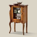 Klasický nábytek do obývacího pokoje s 1 skleněnými nebo dřevěnými dvířky vyrobený v Itálii - Londýn Viadurini
