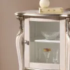 Klasický nábytek do obývacího pokoje s 1 skleněnými nebo dřevěnými dvířky vyrobený v Itálii - Londýn Viadurini