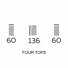 Designový dřevěný nábytek s kulatými policemi v Gresu vyrobený v Itálii - Aspide Viadurini