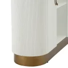 Dřevěná skříňka s horními a zaoblenými vložkami se 2 dvířky a 2 policemi - Rachel Viadurini