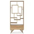 Knihovna do obývacího pokoje z akáciového dřeva a zásuvka Homemotion - Auriel Viadurini