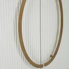 Oválná dřevěná skříňka s horními a zaoblenými vložkami se 2 dvířky - Rachel Viadurini