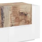 Nábytek do obývacího pokoje 2 dveře a 2 dveře ze dřeva 2 povrchové úpravy - Theresse Viadurini