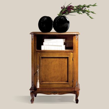 Klasický dřevěný držák na telefon s dvířky Made in Italy - Richard Viadurini