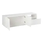 TV skříňka se 2 dvířky, zásuvkou a otevřenou přihrádkou Made in Italy - Popilio Viadurini