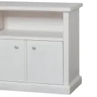 TV stolek s otevřenou přihrádkou a 2 dvířky Made in Italy - Alpan Viadurini