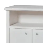 TV stolek s otevřenou přihrádkou a 2 dvířky Made in Italy - Alpan Viadurini