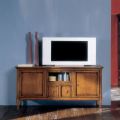 TV stolek s přihrádkou s chlopní ze skla Made in Italy - Bomazi